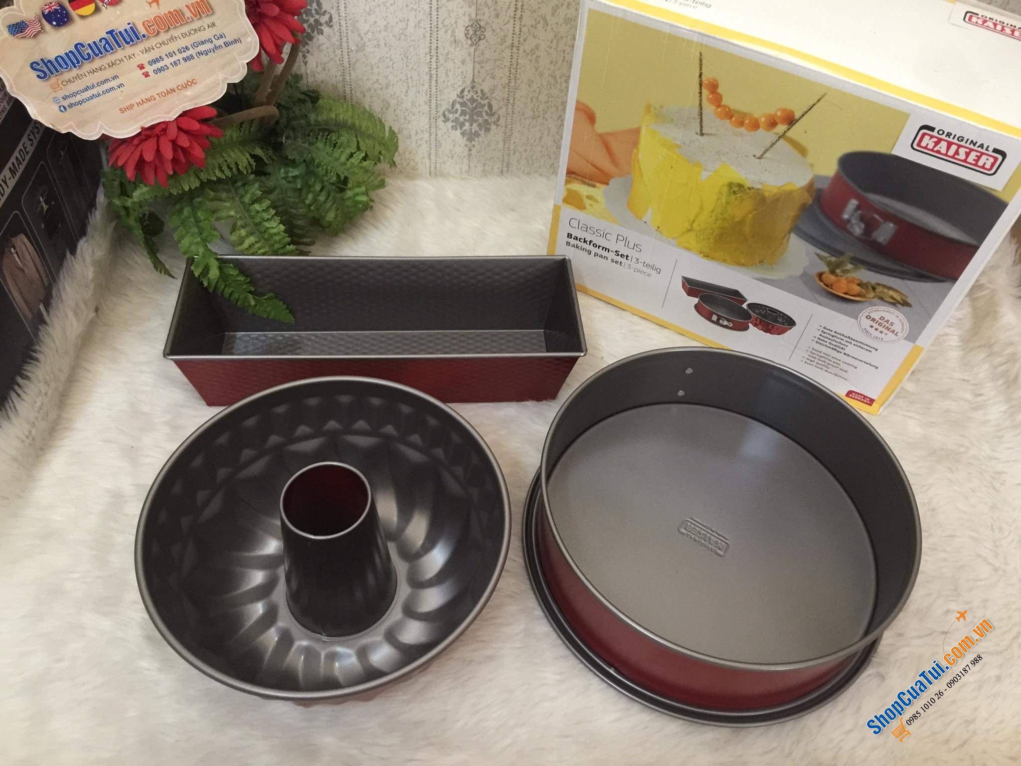 SET 3 KHUÔN BÁNH CƠ BẢN KAISER - MADE IN GERMANY.