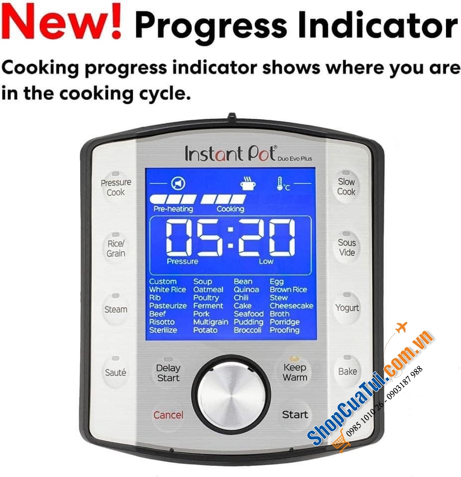 Mẫu nồi áp suất điện mới nhất tại Đức - Instant Pot Duo Evo Plus 10-in-1.