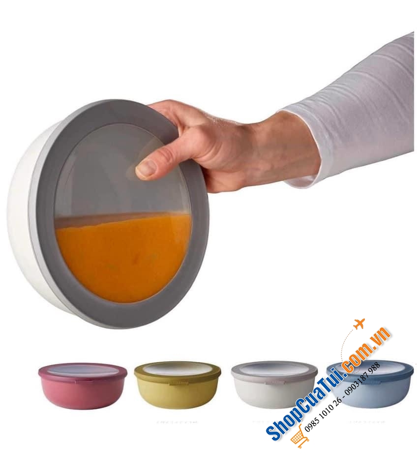 SÉT 3 BÁT ĐỰNG ĐỒ CÓ NẮP - made in Holland