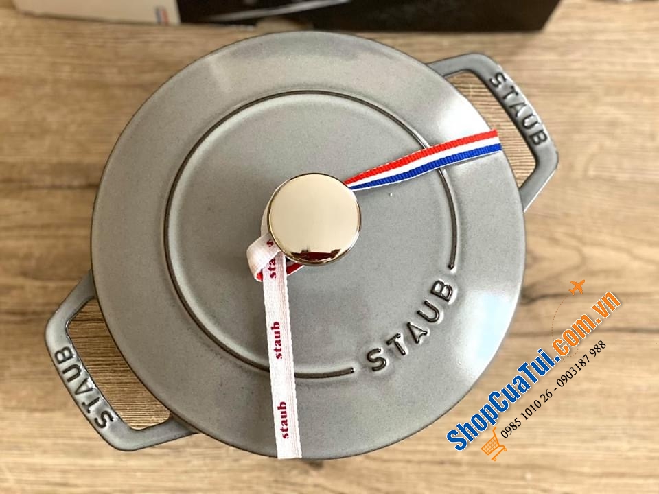 NỒI STAUB XÁM TRÒN 18 CM LA MARMITE 1,66L.