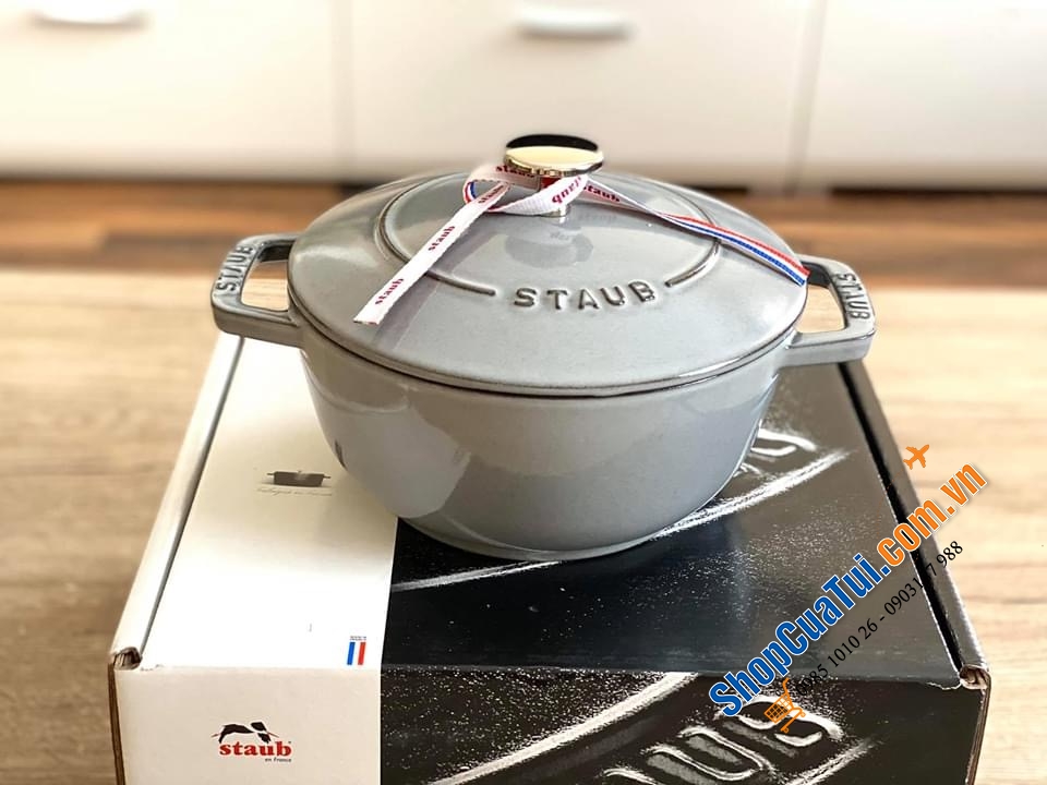 NỒI STAUB XÁM TRÒN 18 CM LA MARMITE 1,66L.