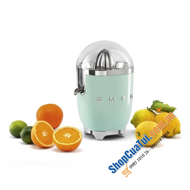 MÁY VẮT CAM SMEG MÀU ĐỎ - ĐỘNG CƠ 70W BẬT TẮT TỰ ĐỘNG dễ dàng cho ly nước cam với lực nhẹ, thiết kế sang trọng từ thương hiệu nổi tiếng