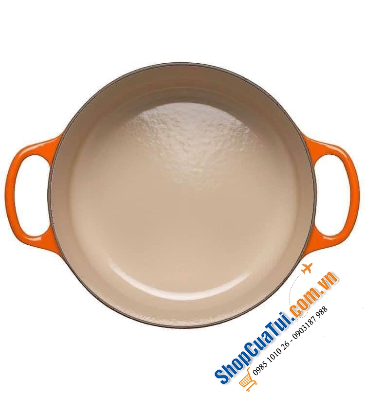 NỒI GANG LECREUSET 24CM - DUNG TÍCH 4,2L - MADE IN FRANCE