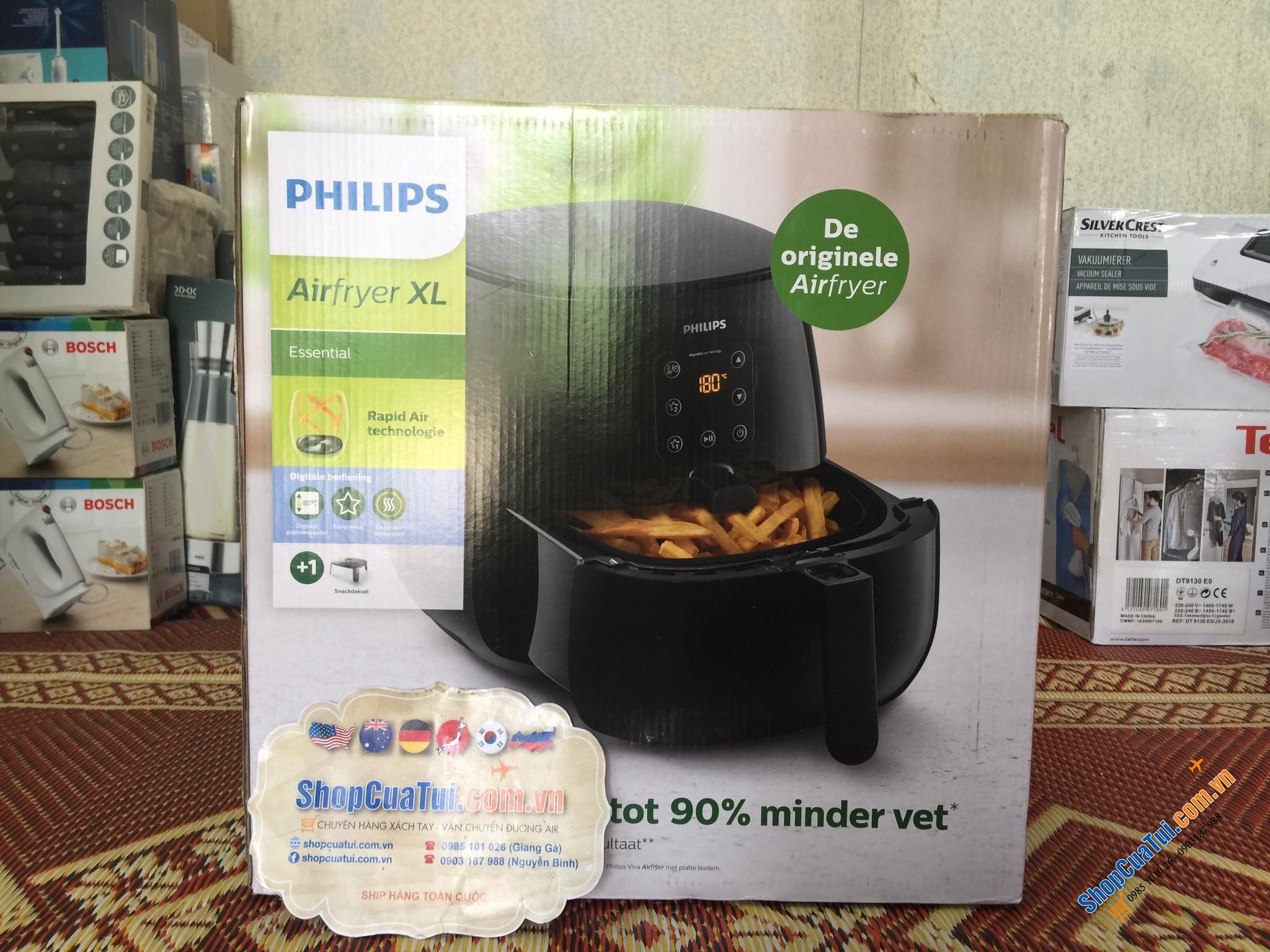 NỒI CHIÊN KHÔNG DẦU PHILIP SIZE XL 9262/90