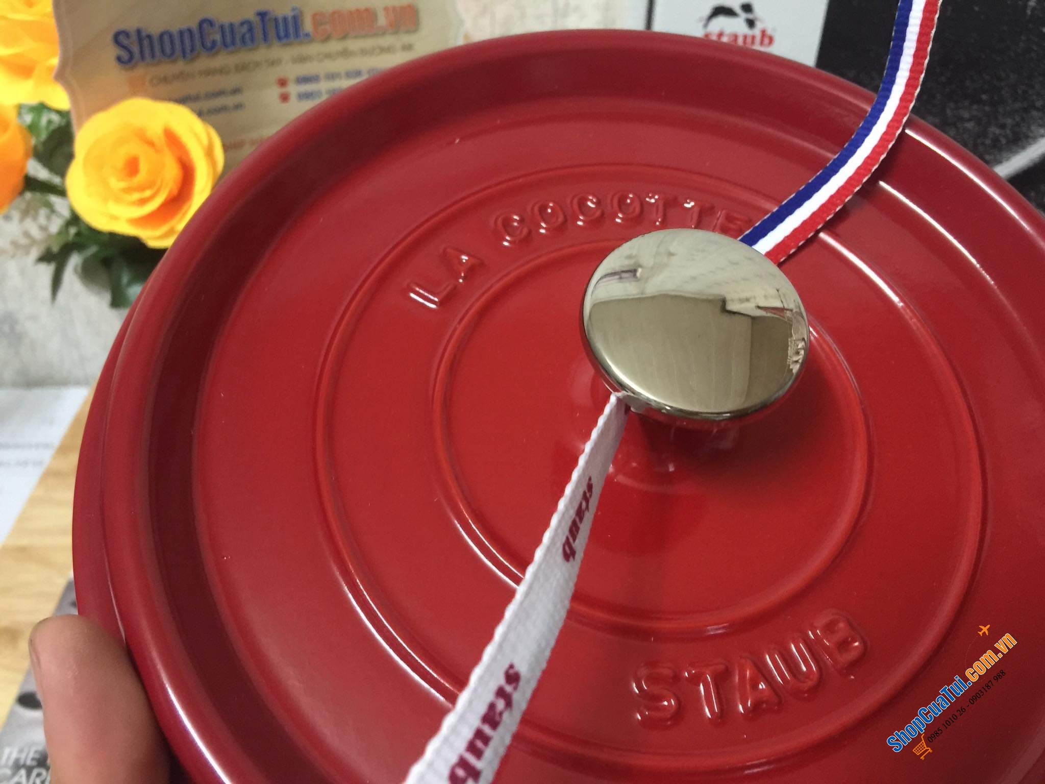 NỒI STAUB 18 CM MÀU ĐỎ RỰC RỠ (màu ĐỎ CHERRY)