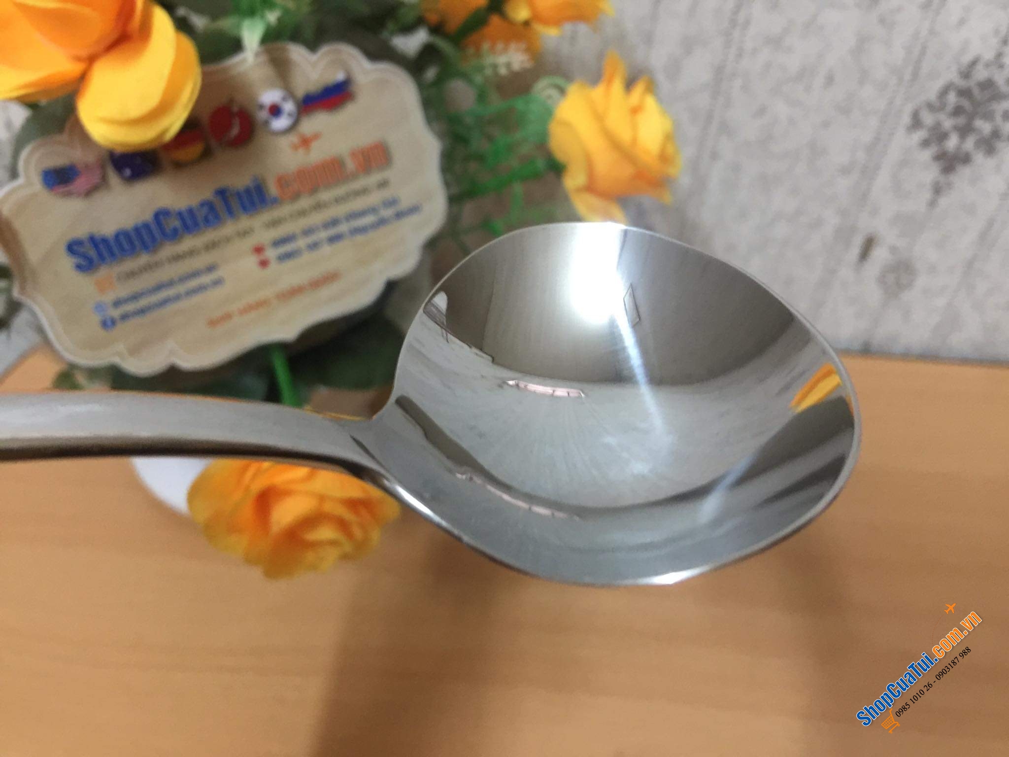 THÌA MÚC SỐT - NƯỚC CHẤM ZWILLING. - cán trơn 15cm