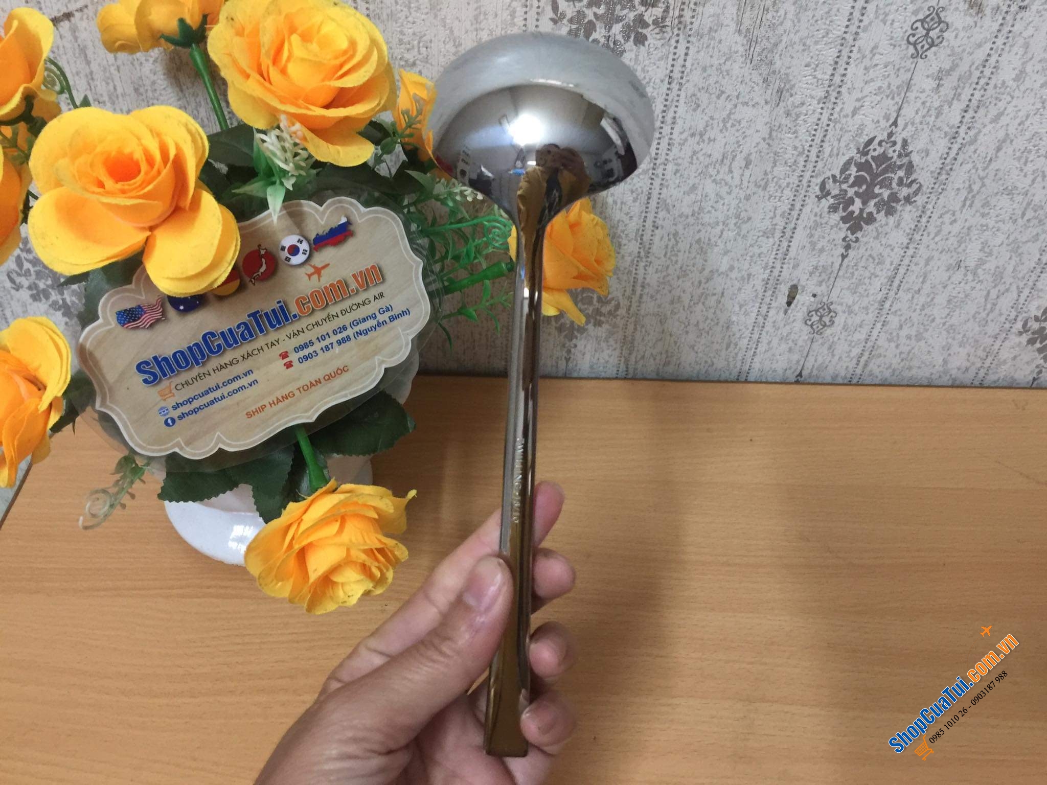 THÌA MÚC SỐT - NƯỚC CHẤM ZWILLING. - cán trơn 15cm