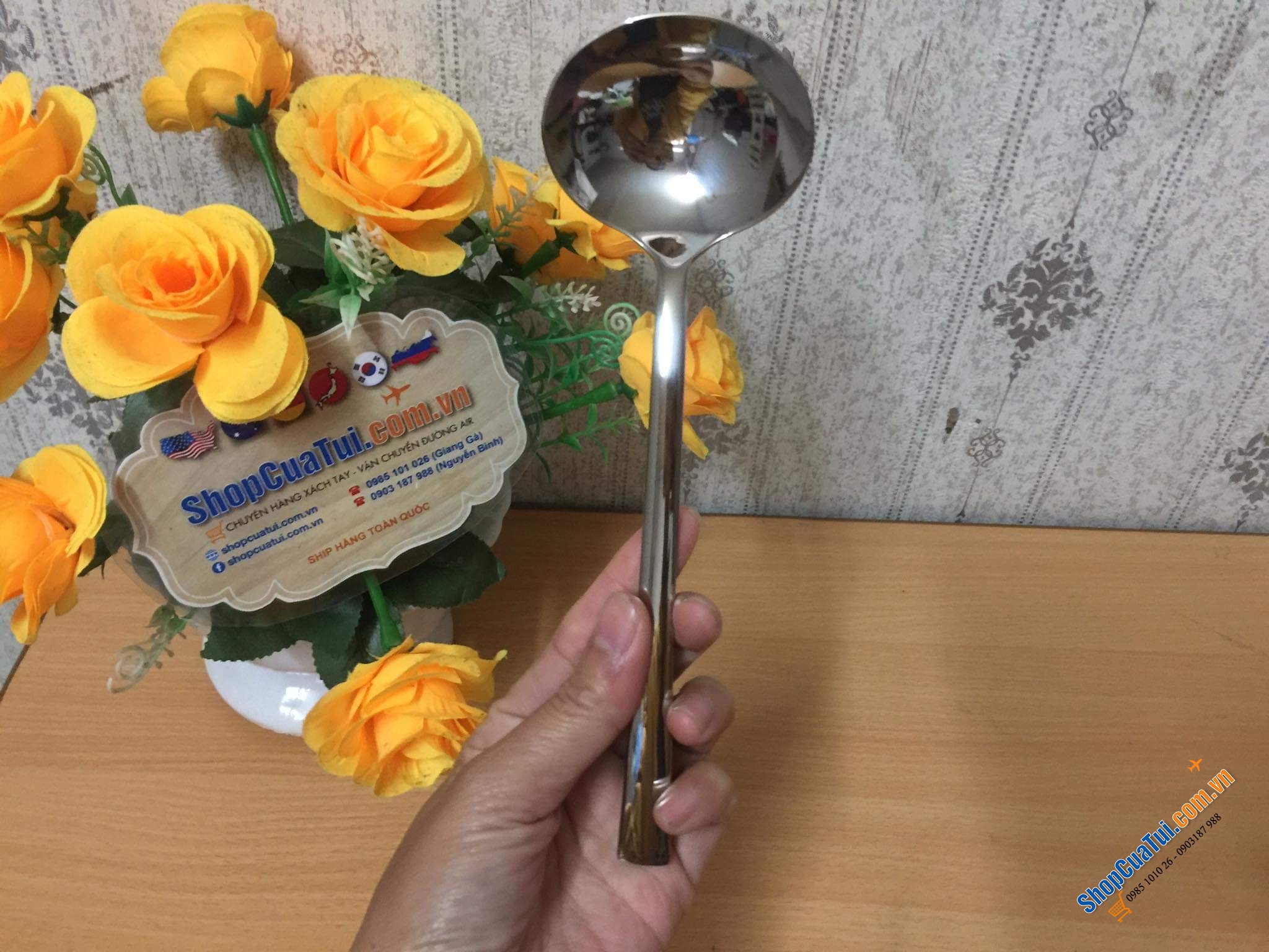 THÌA MÚC SỐT - NƯỚC CHẤM ZWILLING. - cán trơn 15cm