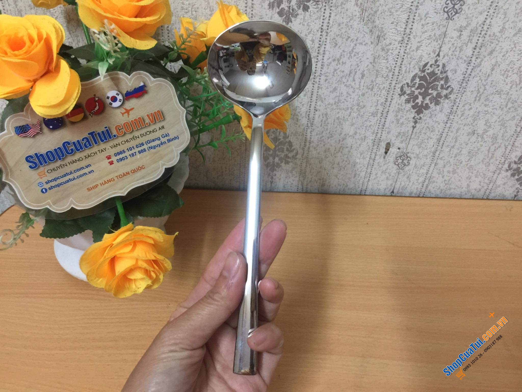 THÌA MÚC SỐT - NƯỚC CHẤM ZWILLING. - cán trơn 15cm