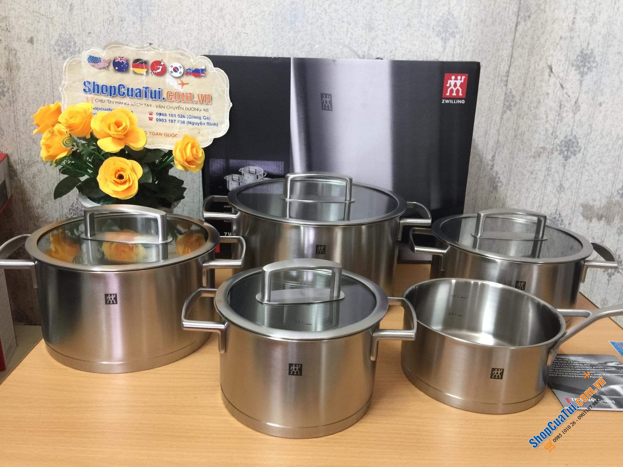 BỘ NỒI ZWILLING VITALITY 5 MÓN VUNG KÍNH - Khoẻ khoắn, hiện đại