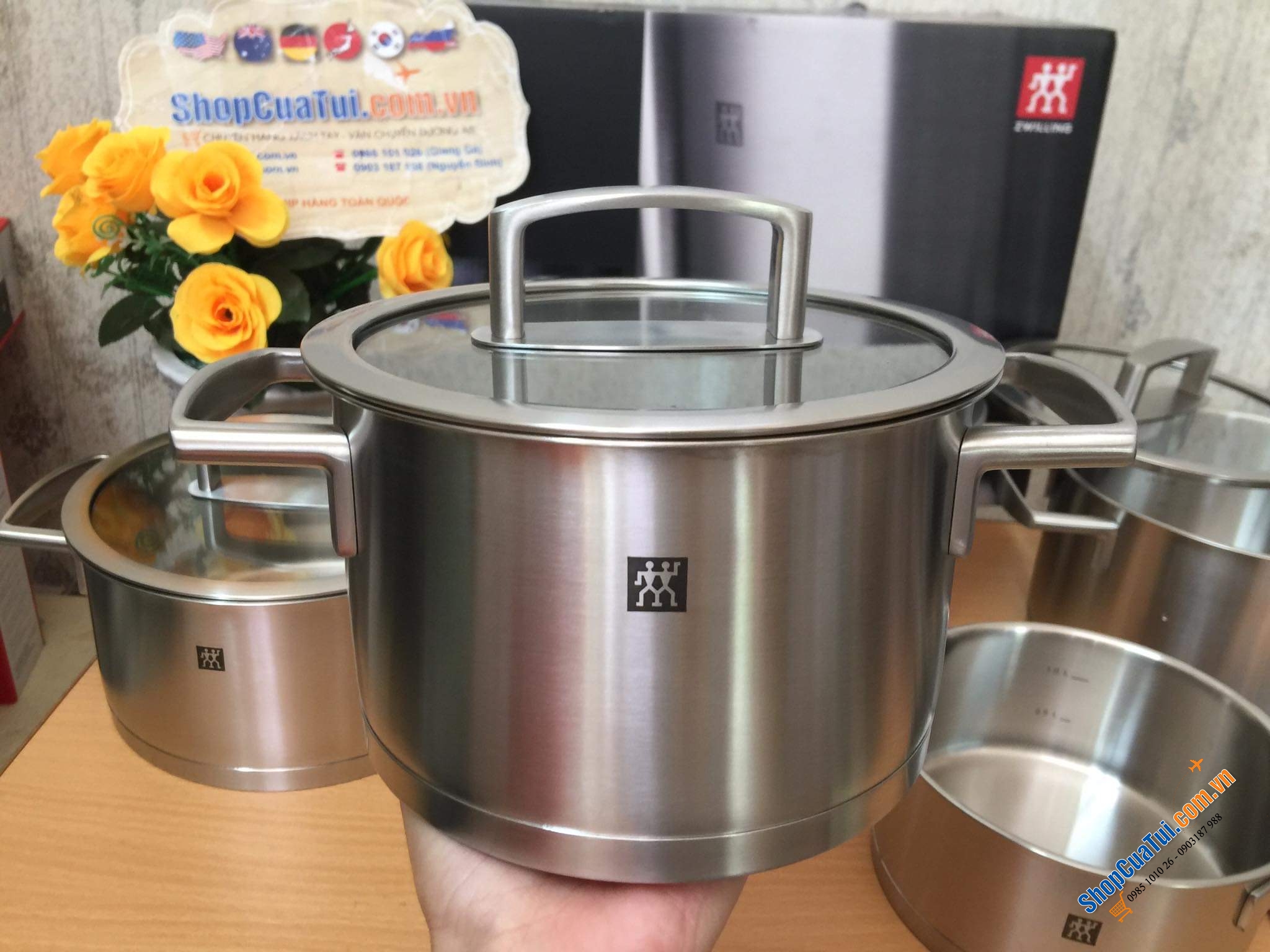 BỘ NỒI ZWILLING VITALITY 5 MÓN VUNG KÍNH - Khoẻ khoắn, hiện đại