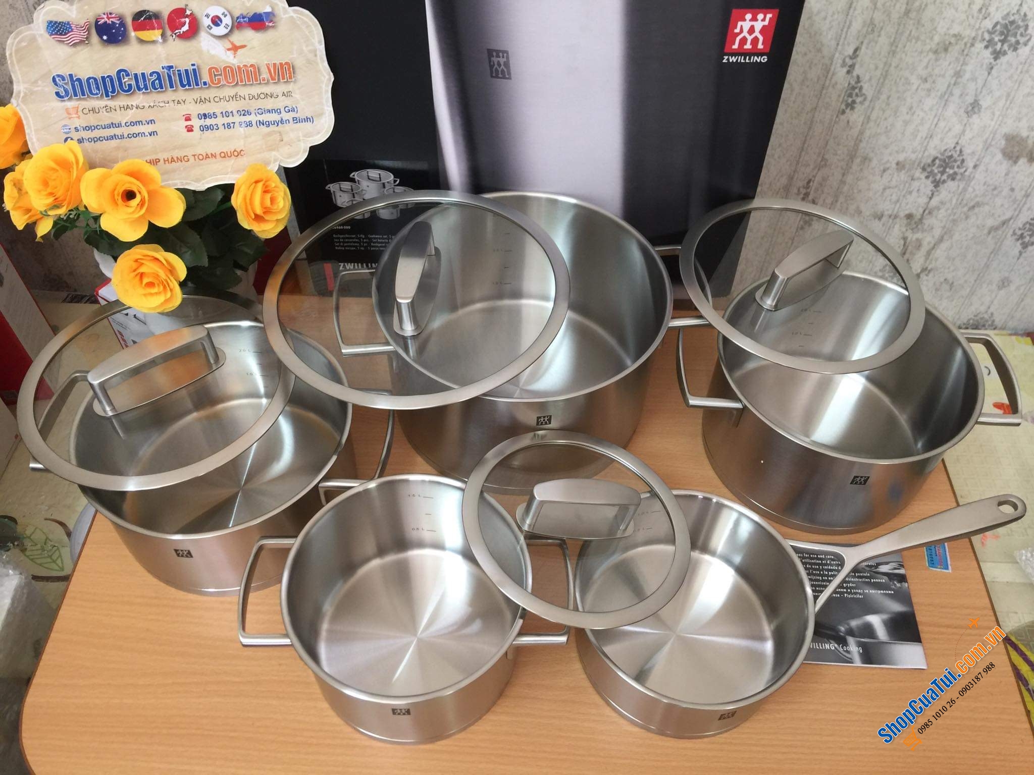 BỘ NỒI ZWILLING VITALITY 5 MÓN VUNG KÍNH - Khoẻ khoắn, hiện đại