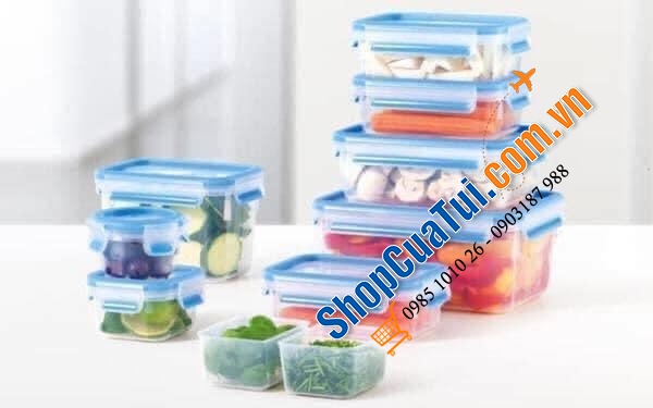 Set Hộp đựng thực phẩm Emsa 9 món.