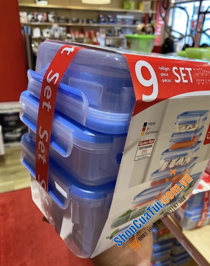 Set Hộp đựng thực phẩm Emsa 9 món.