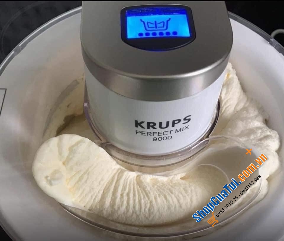 MÁY LÀM KEM KRUPS PERFECT làm được 1kg kem/lần