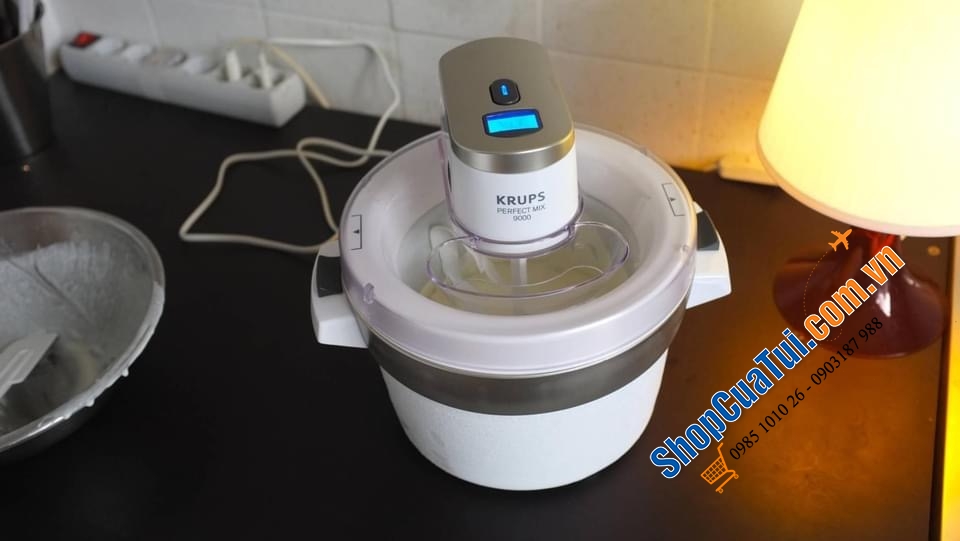 MÁY LÀM KEM KRUPS PERFECT làm được 1kg kem/lần