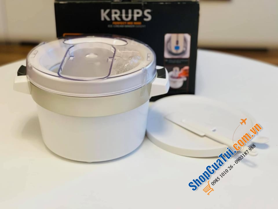 MÁY LÀM KEM KRUPS PERFECT làm được 1kg kem/lần