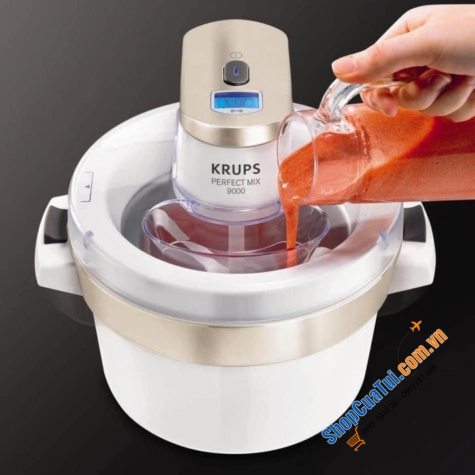MÁY LÀM KEM KRUPS PERFECT làm được 1kg kem/lần