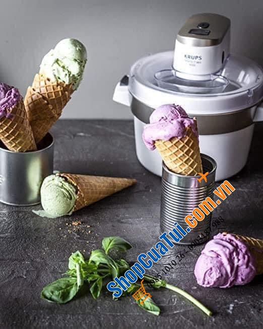 MÁY LÀM KEM KRUPS PERFECT làm được 1kg kem/lần