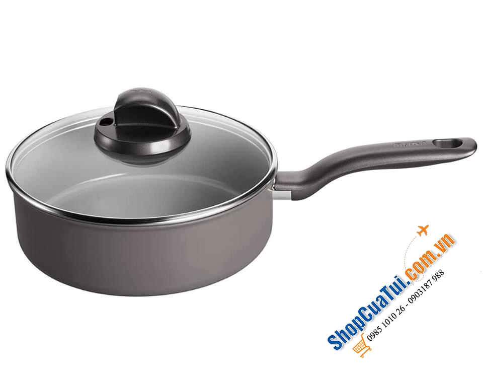 QUÁNH TEFAL GỐM 24 CM - MADE IN FRANCE.