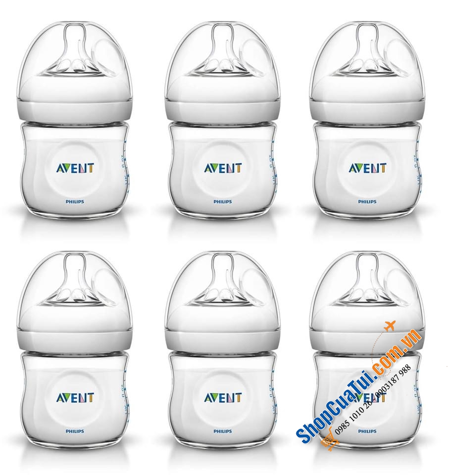 SET 6 BÌNH SỮA PHILIPS AVENT NATURNAH 125 ML.