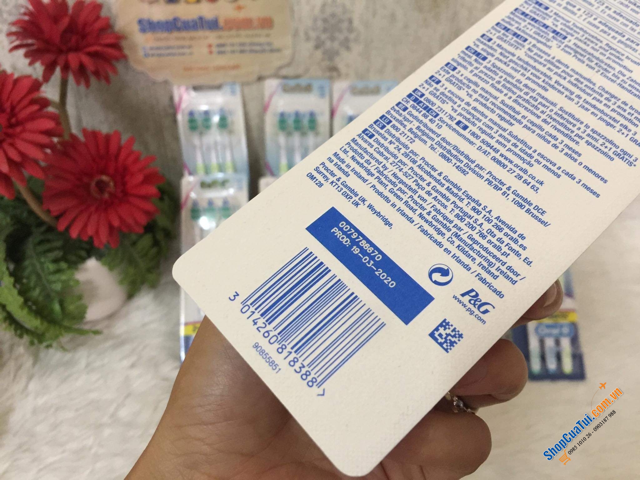 SET 3 BÀN CHẢI ORAL B GERMANY.