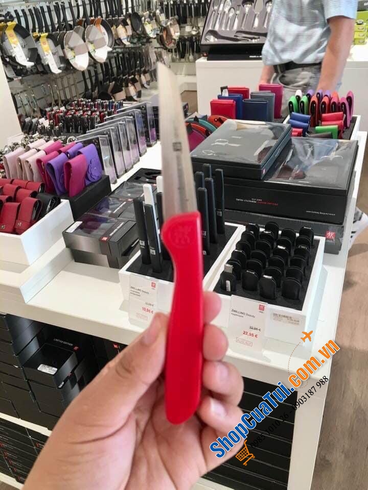 Dao gọt, tỉa hoa quả Zwilling siêu thích - màu đỏ siêu đẹp.