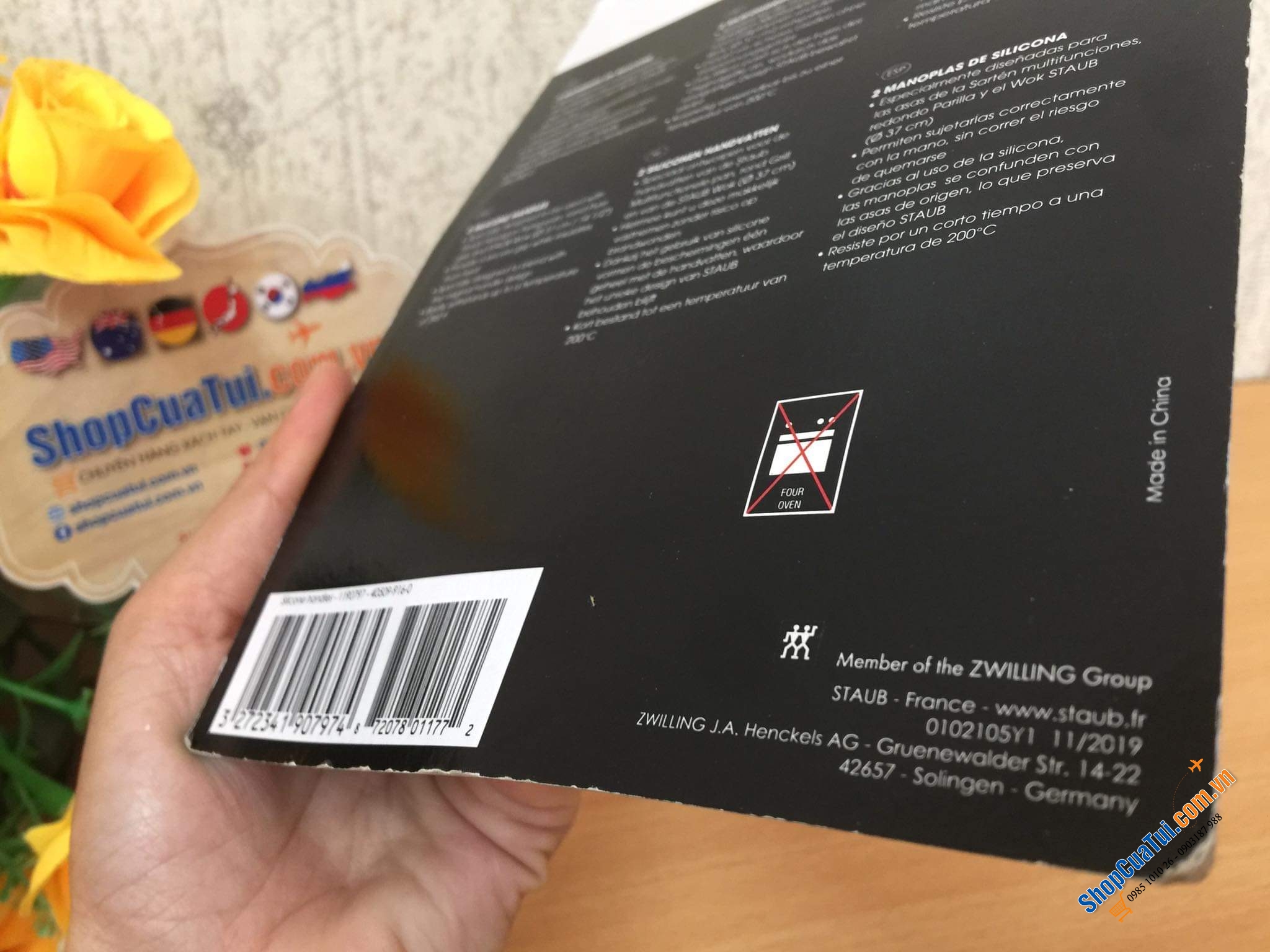 LÓT NỒI SILICON STAUB GERMANY.