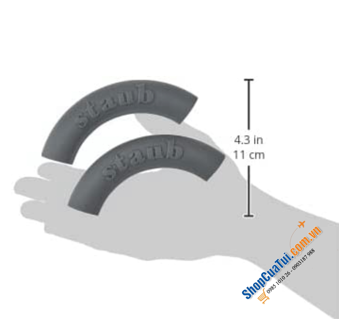 LÓT NỒI SILICON STAUB GERMANY. Màu xám