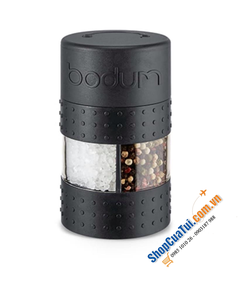 HŨ XAY BODUM 2 NGĂN MUỐI - TIÊU BODUM.
