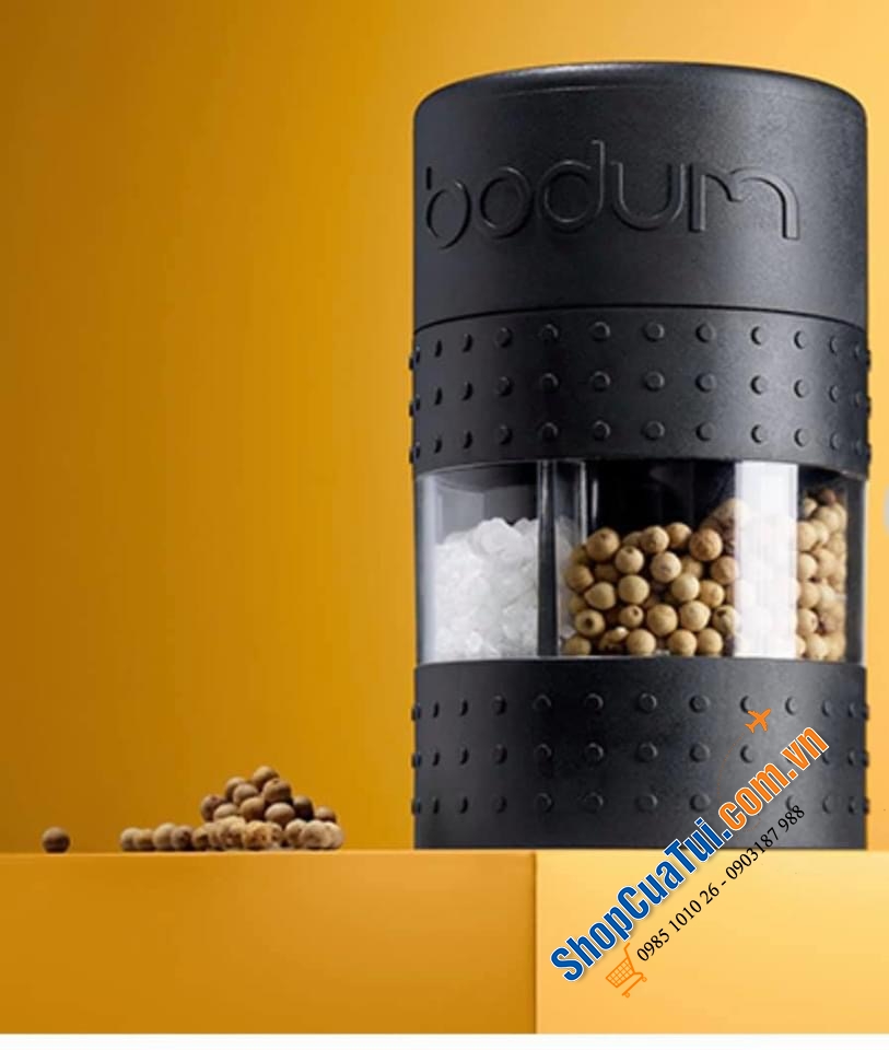 HŨ XAY BODUM 2 NGĂN MUỐI - TIÊU BODUM.