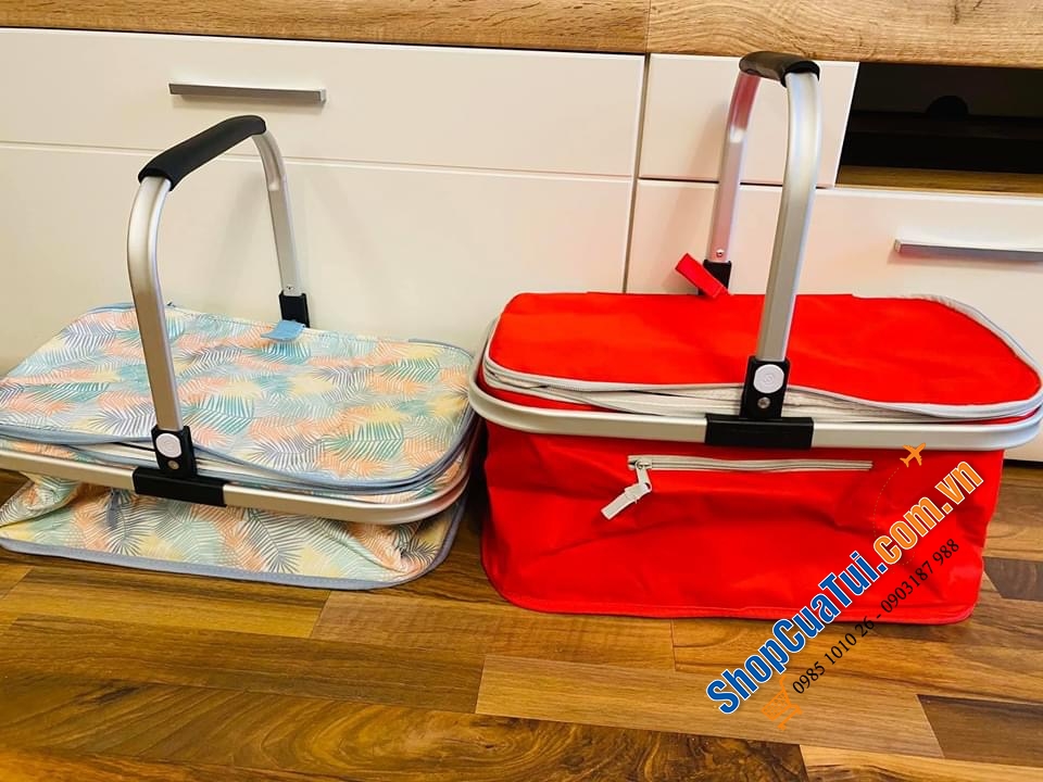GIỎ GIỮ LẠNH TOPMOVE - hàng nội địa Đức - dung tích 24 lít. Màu đỏ, màu xang