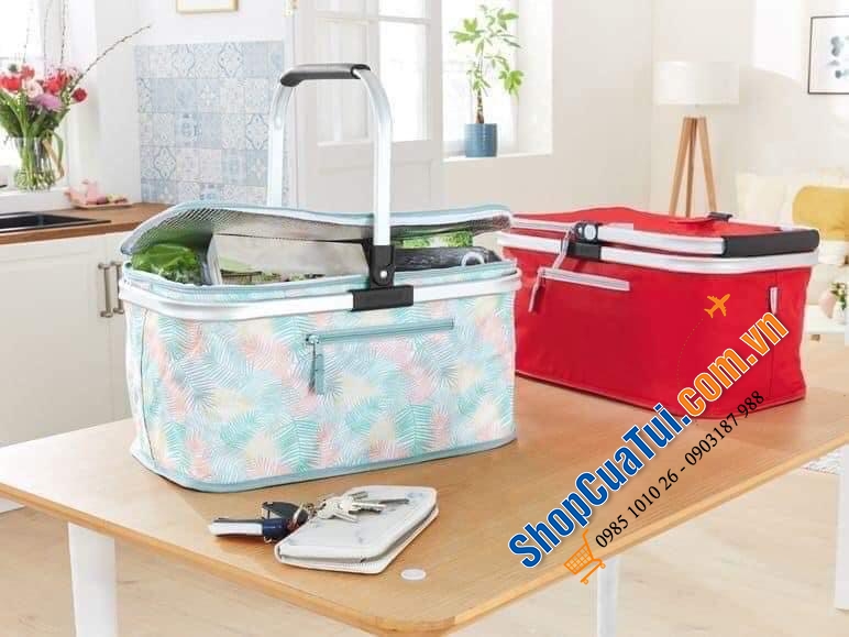 GIỎ GIỮ LẠNH TOPMOVE - hàng nội địa Đức - dung tích 24 lít. Màu đỏ, màu xang