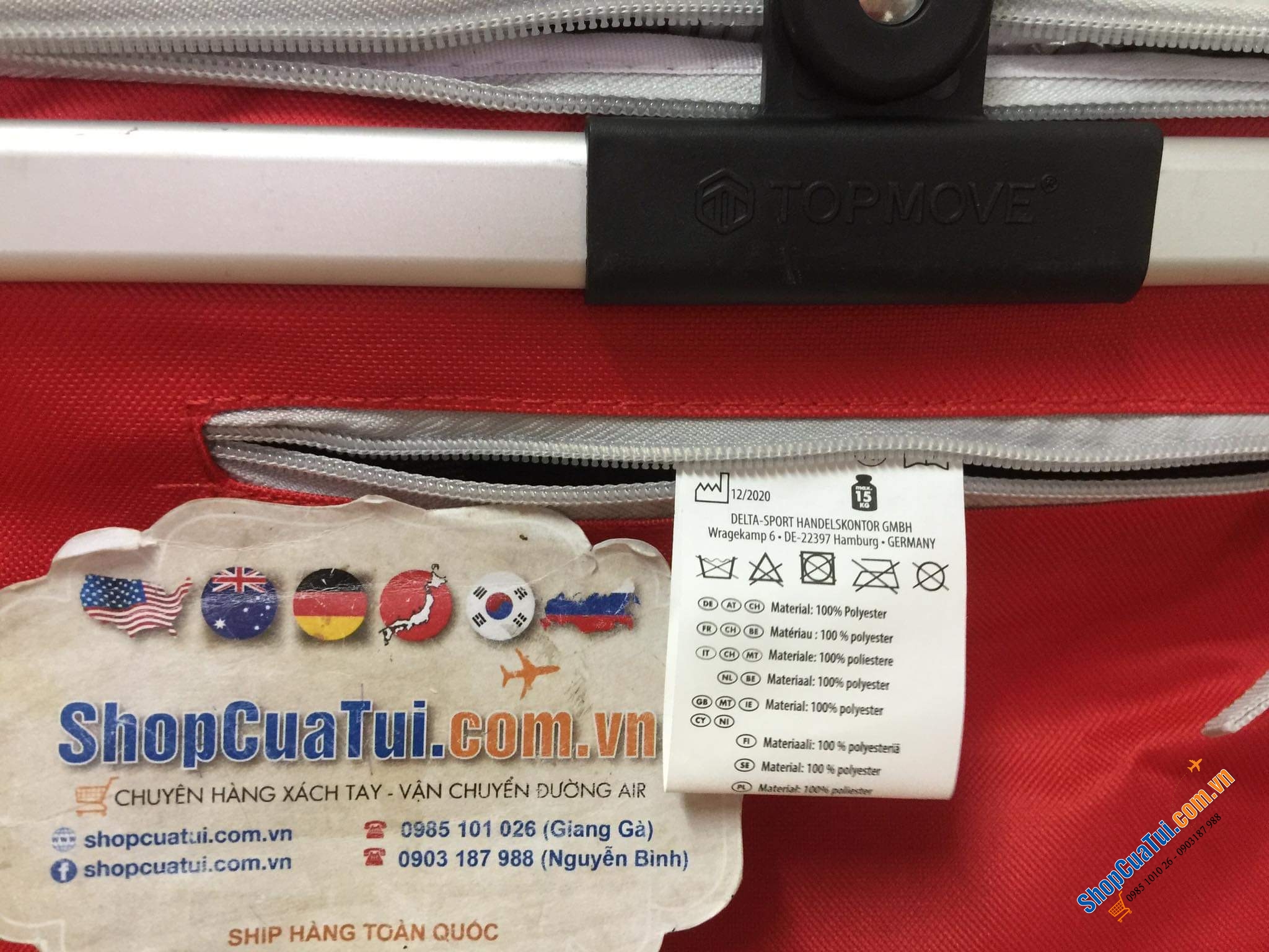 GIỎ GIỮ LẠNH TOPMOVE - hàng nội địa Đức - dung tích 24 lít. Màu đỏ, màu xang