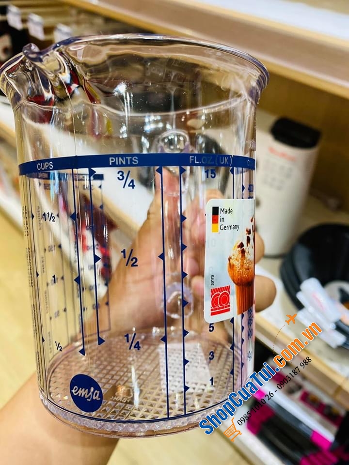 CỐC ĐO THỂ TÍCH - TRỌNG LƯỢNG EMSA - MADE IN GERMANY.