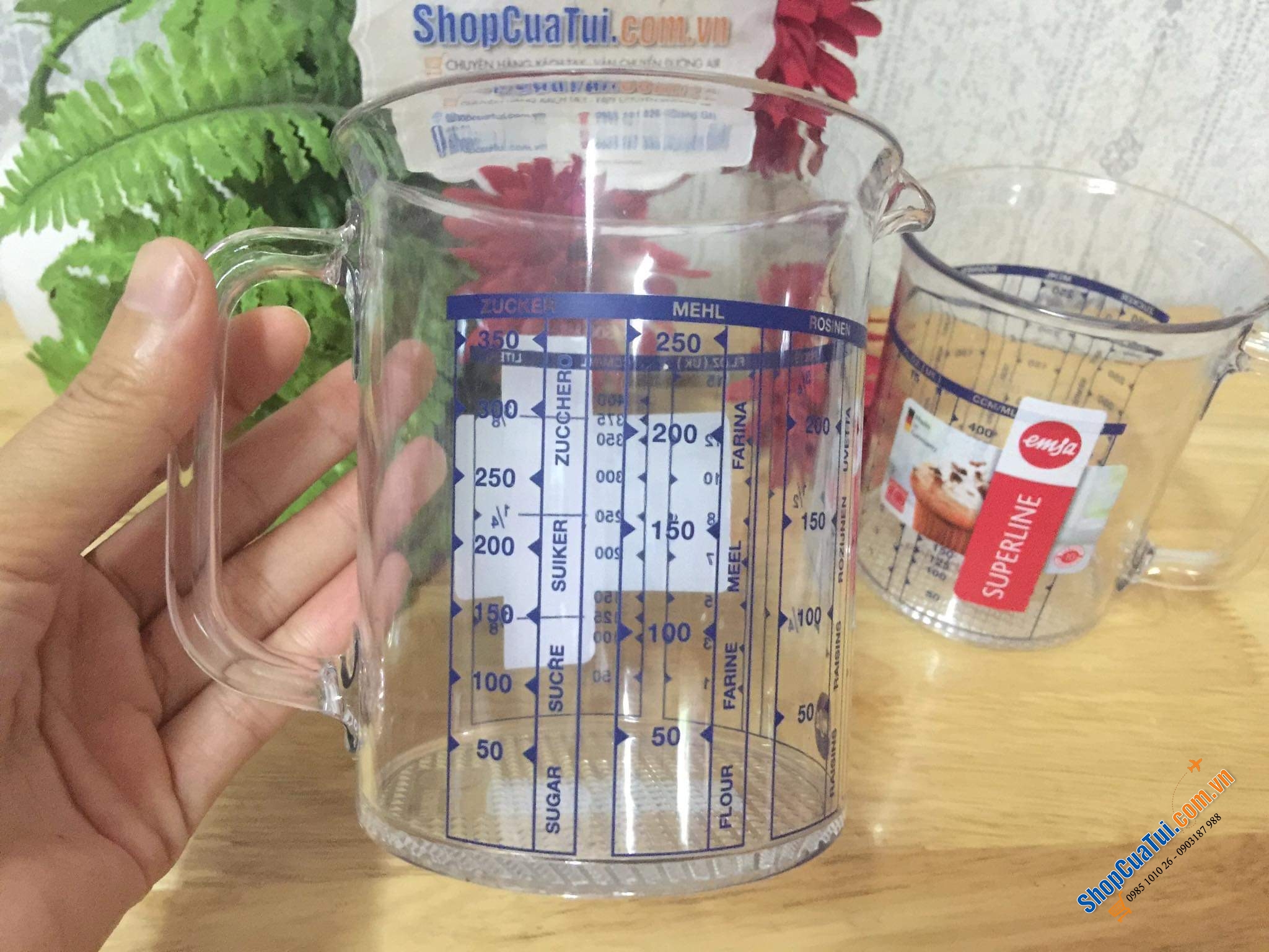 CỐC ĐO THỂ TÍCH - TRỌNG LƯỢNG EMSA - MADE IN GERMANY.