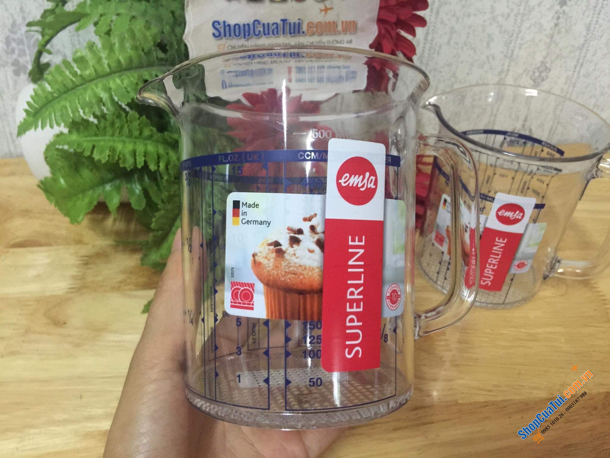 CỐC ĐO THỂ TÍCH - TRỌNG LƯỢNG EMSA - MADE IN GERMANY.