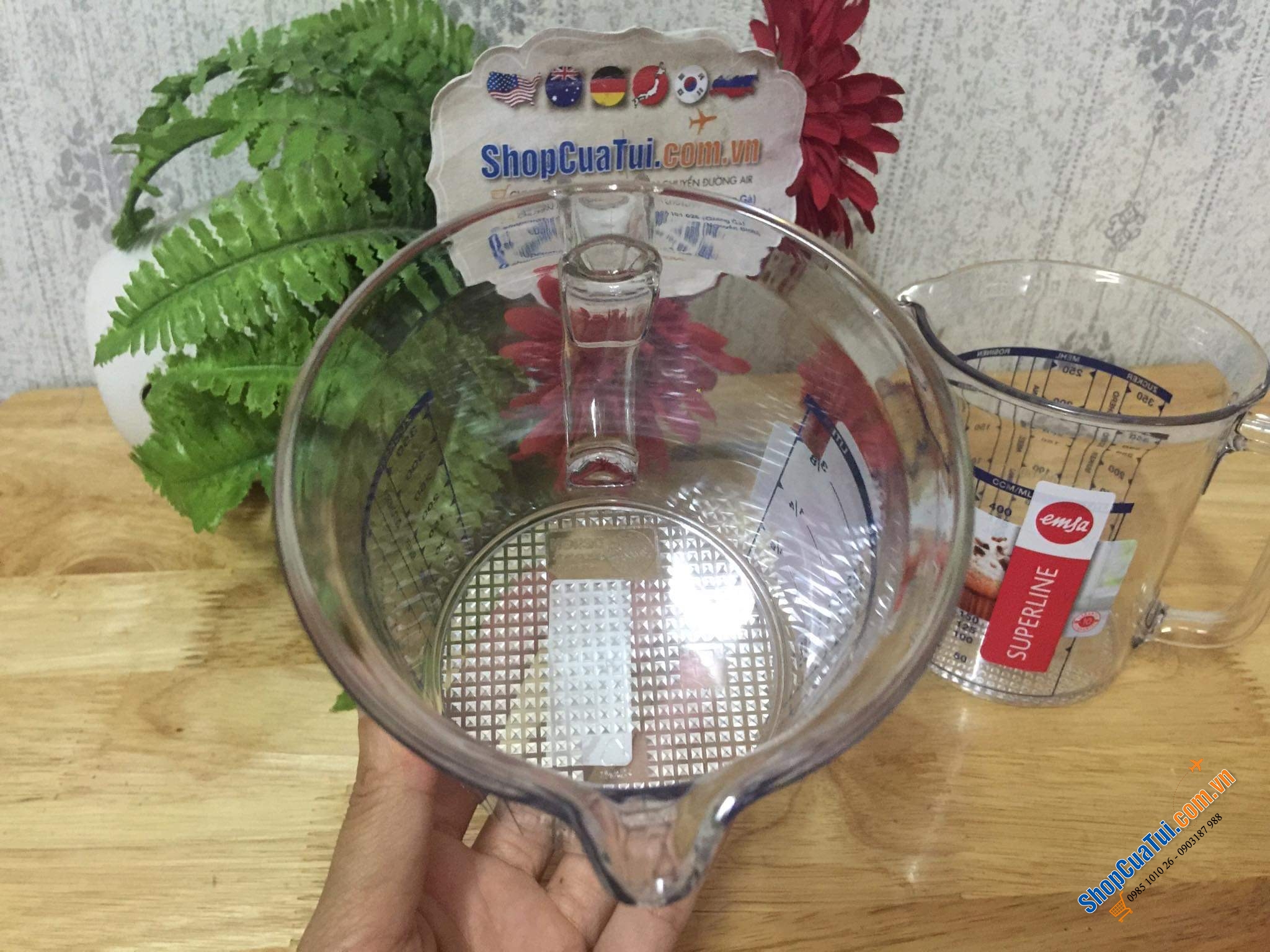 CỐC ĐO THỂ TÍCH - TRỌNG LƯỢNG EMSA - MADE IN GERMANY.