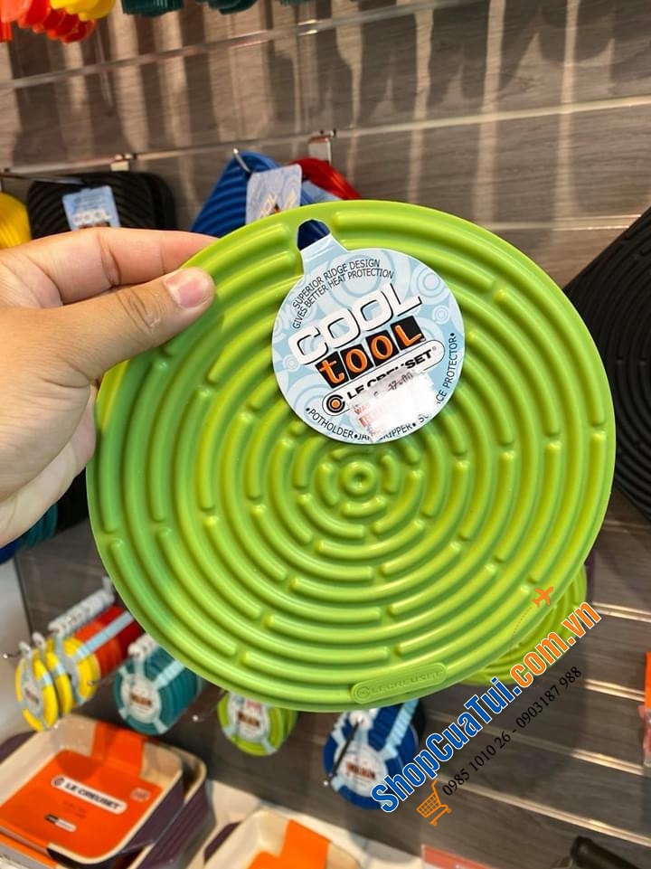 LÓT NỒI SILICON LE CREUSET - Màu Đỏ, cam, đen, hồng, xanh blue, xanh cổ vịt