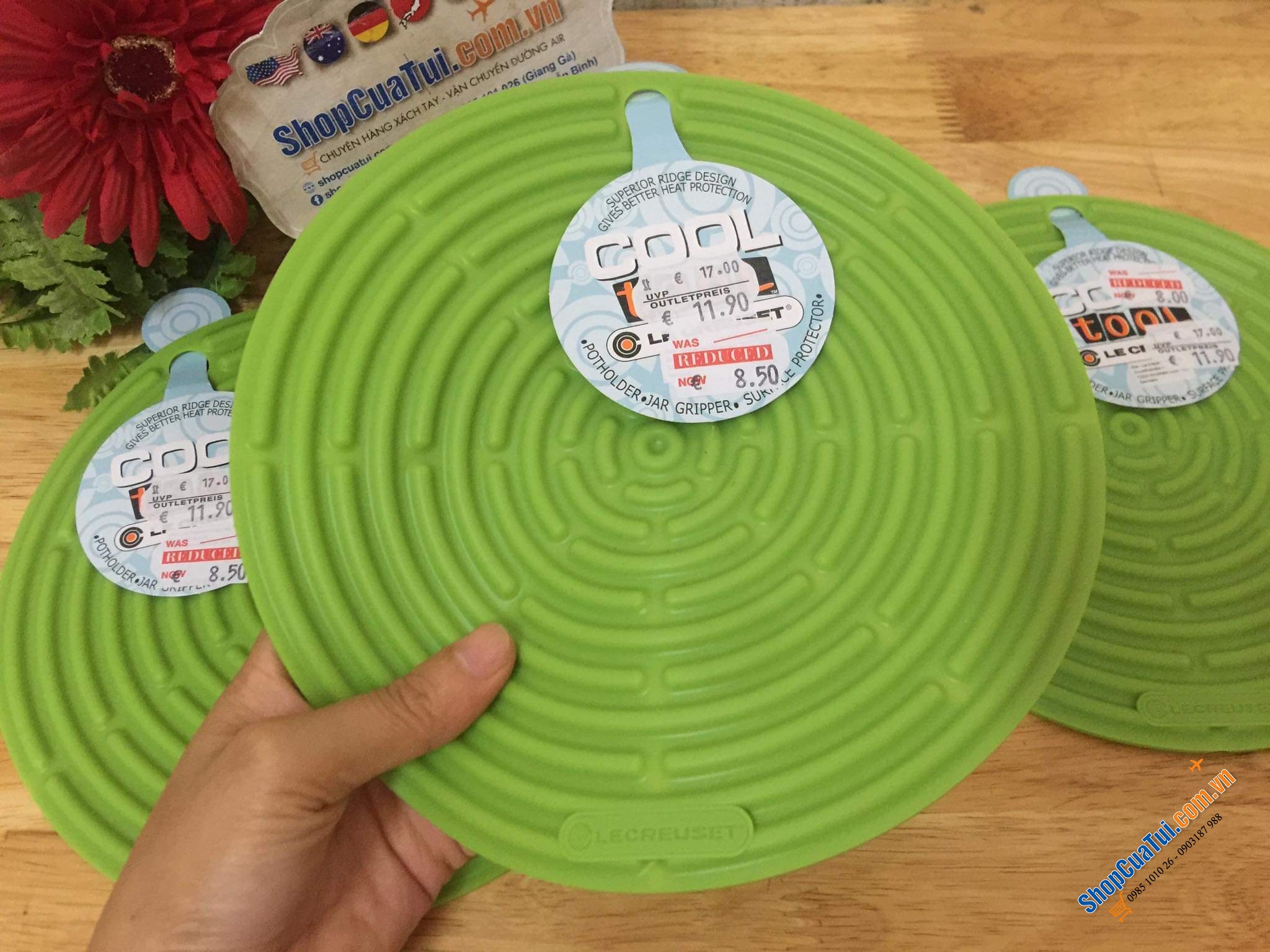 LÓT NỒI SILICON LE CREUSET - Màu Đỏ, cam, đen, hồng, xanh blue, xanh cổ vịt