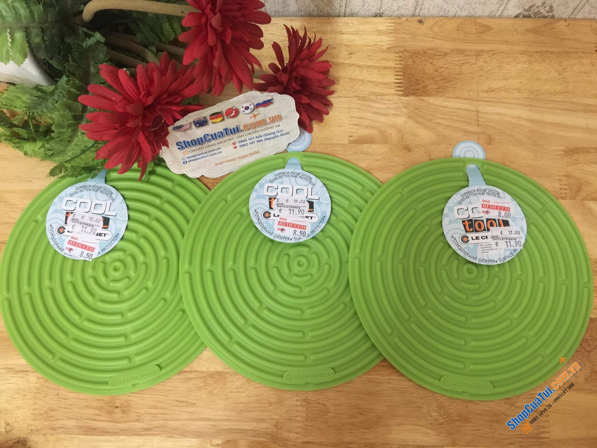 LÓT NỒI SILICON LE CREUSET - Màu Đỏ, cam, đen, hồng, xanh blue, xanh cổ vịt