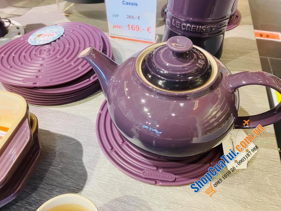 LÓT NỒI SILICON LE CREUSET - Màu Đỏ, cam, đen, hồng, xanh blue, xanh cổ vịt