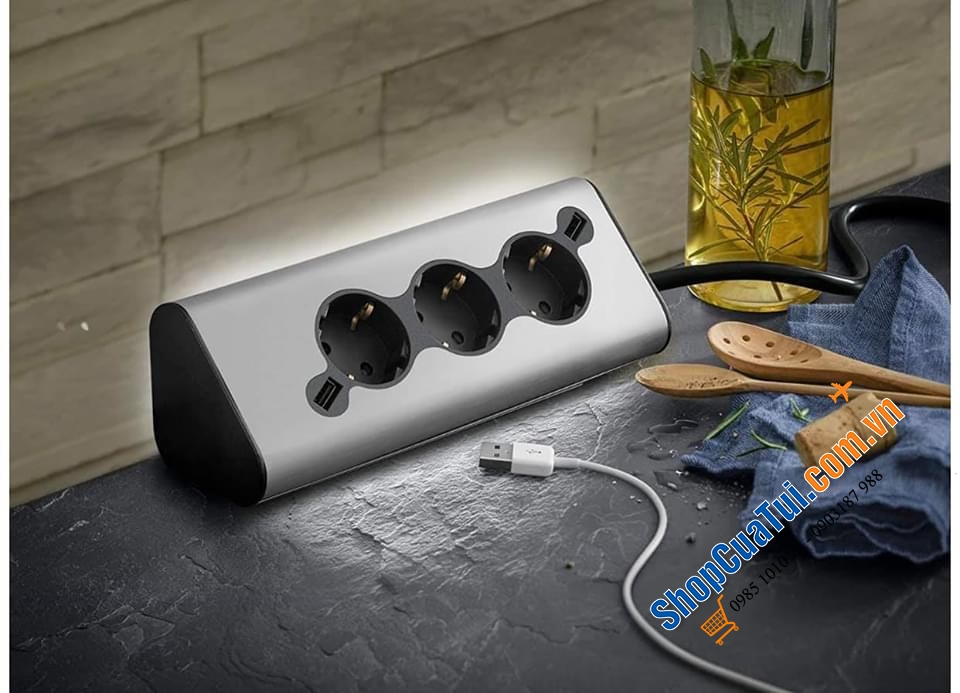 Ổ CẮM ĐIỆN - USB CÓ ĐÈN LED WMF.