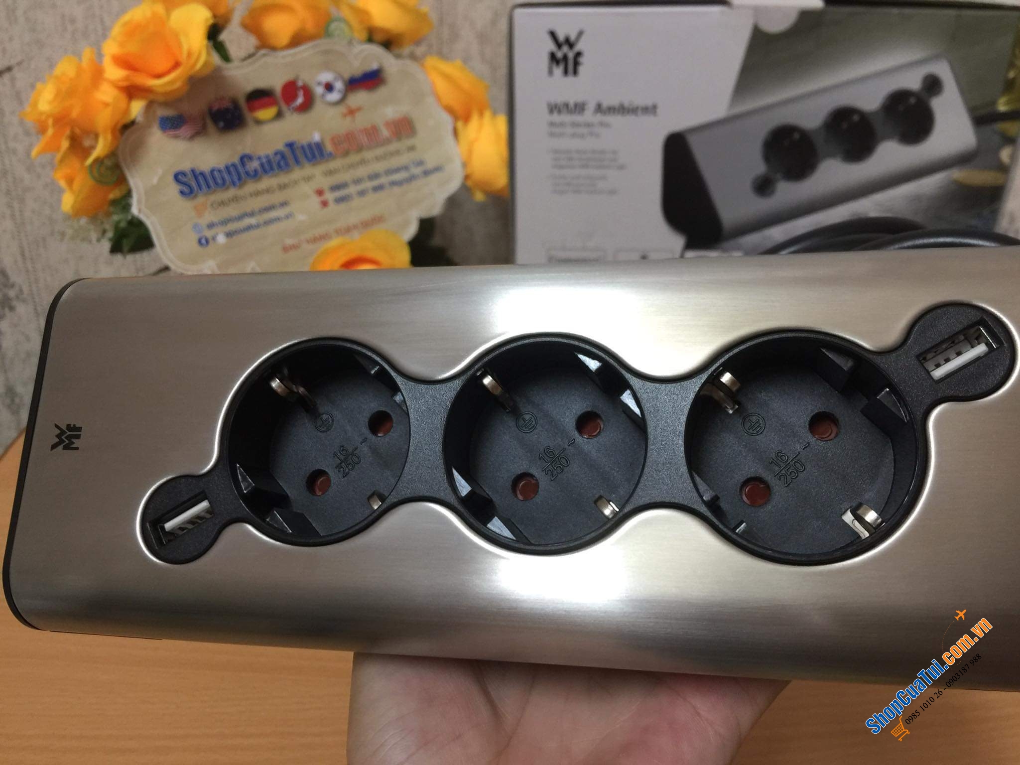 Ổ CẮM ĐIỆN - USB CÓ ĐÈN LED WMF.