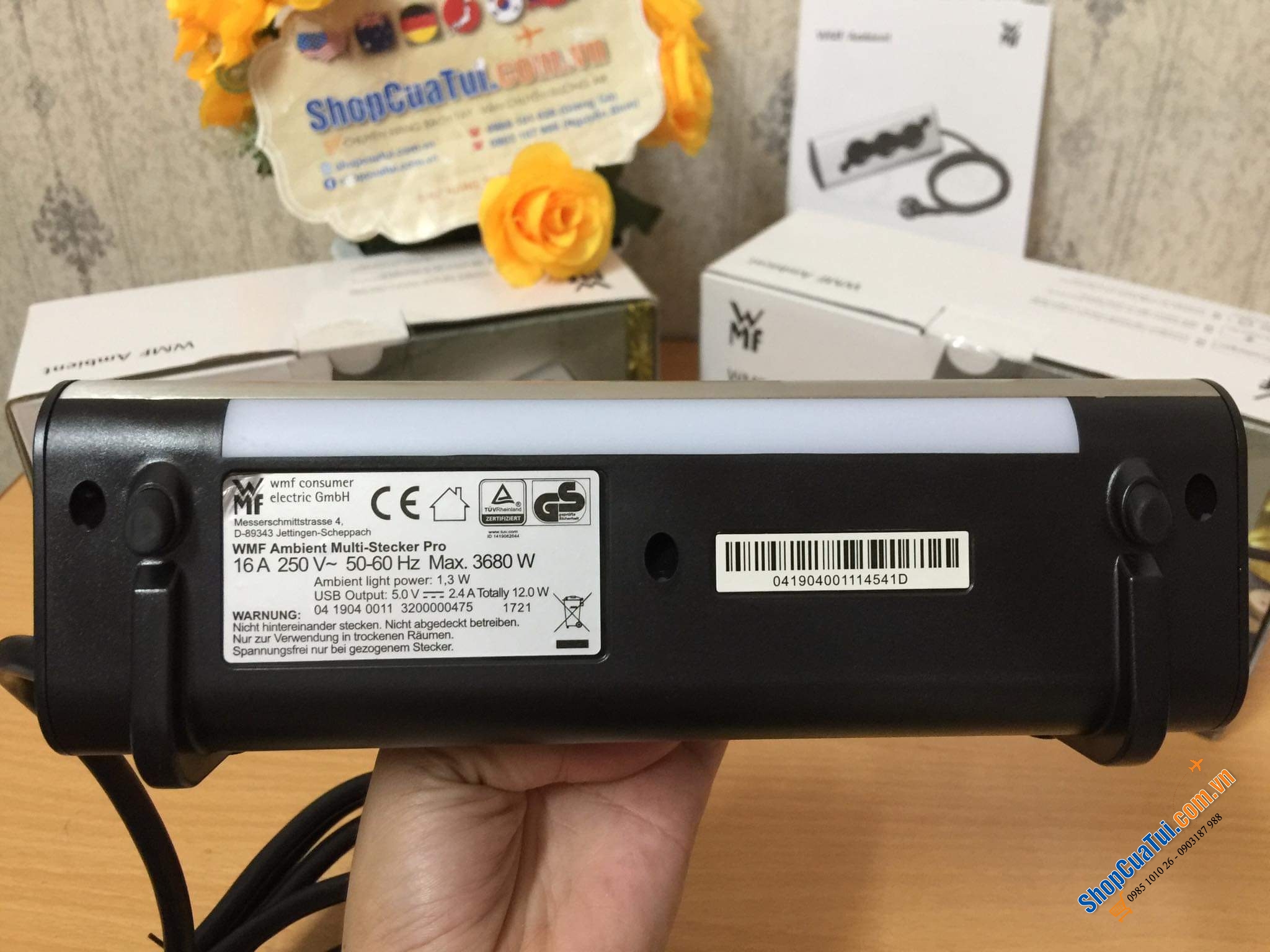 Ổ CẮM ĐIỆN - USB CÓ ĐÈN LED WMF.