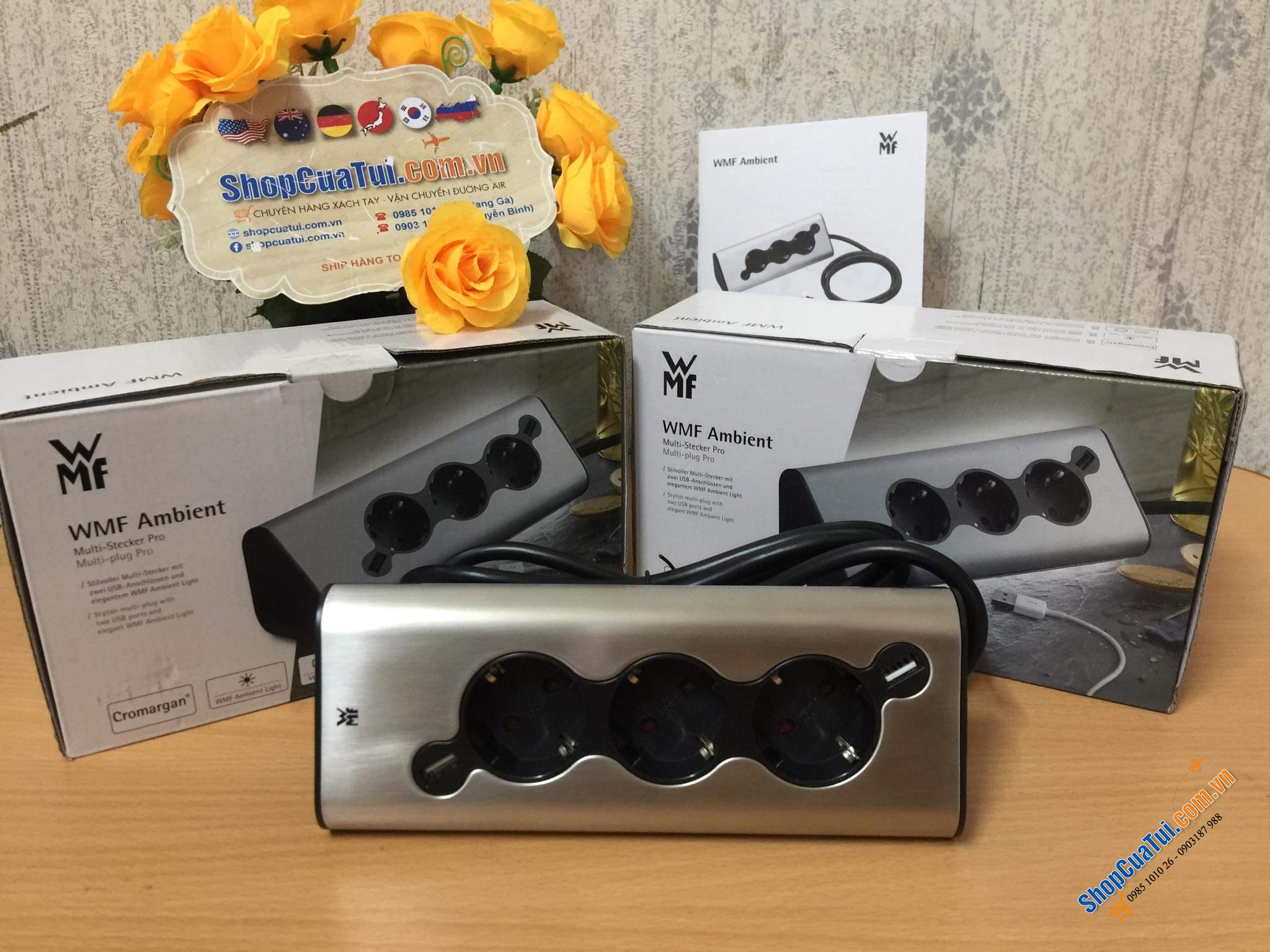 Ổ CẮM ĐIỆN - USB CÓ ĐÈN LED WMF.