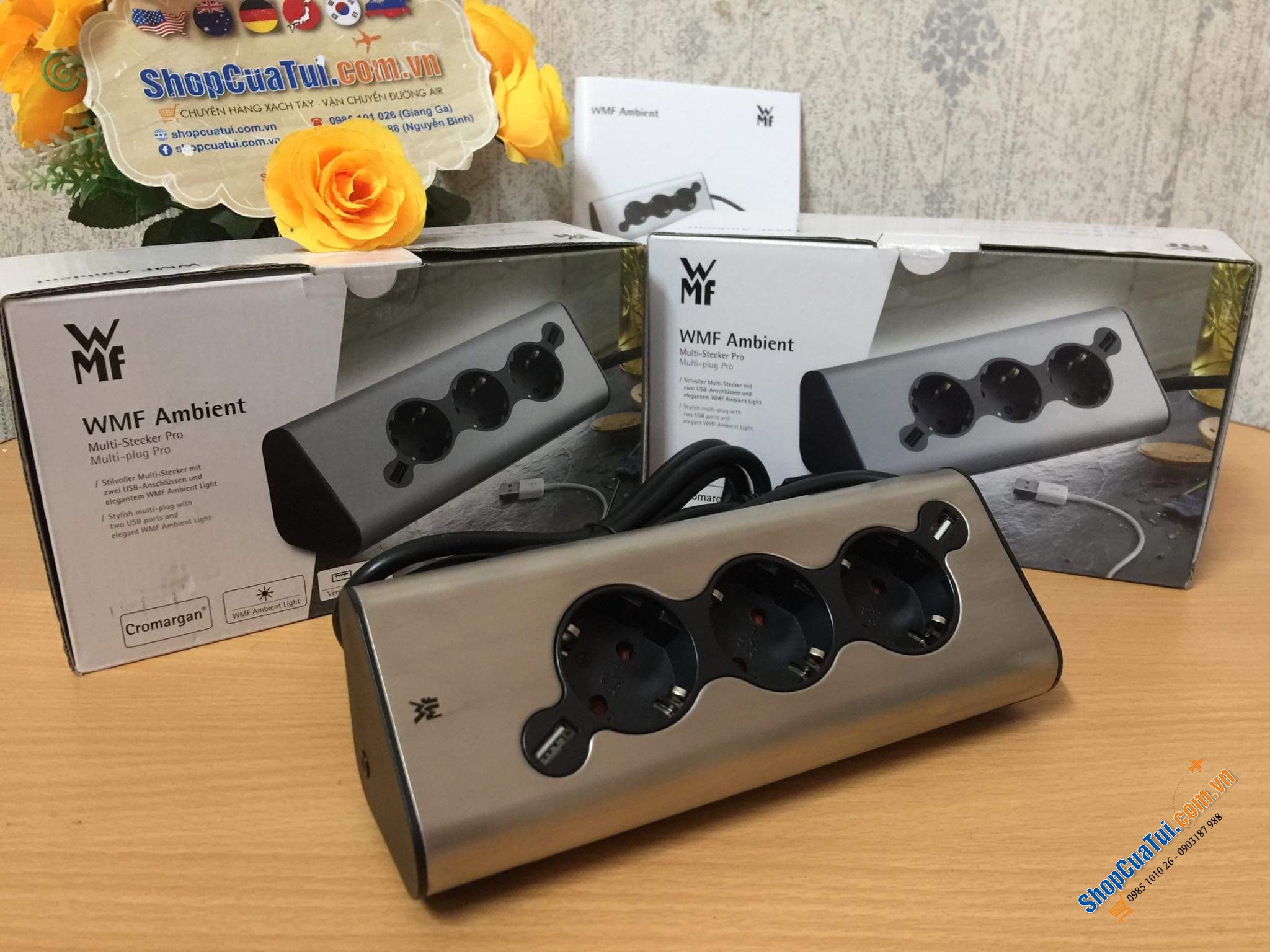 Ổ CẮM ĐIỆN - USB CÓ ĐÈN LED WMF.