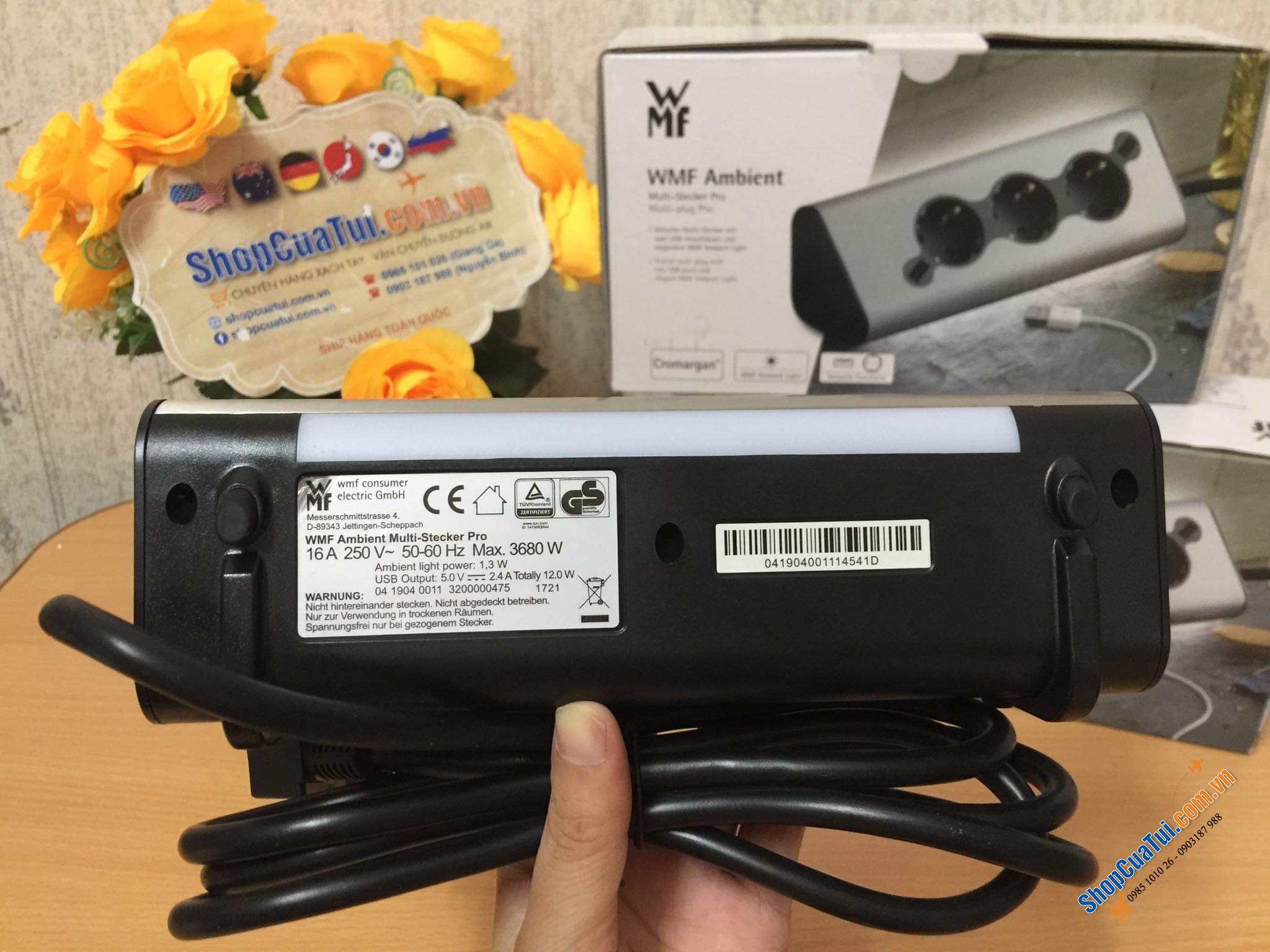 Ổ CẮM ĐIỆN - USB CÓ ĐÈN LED WMF.