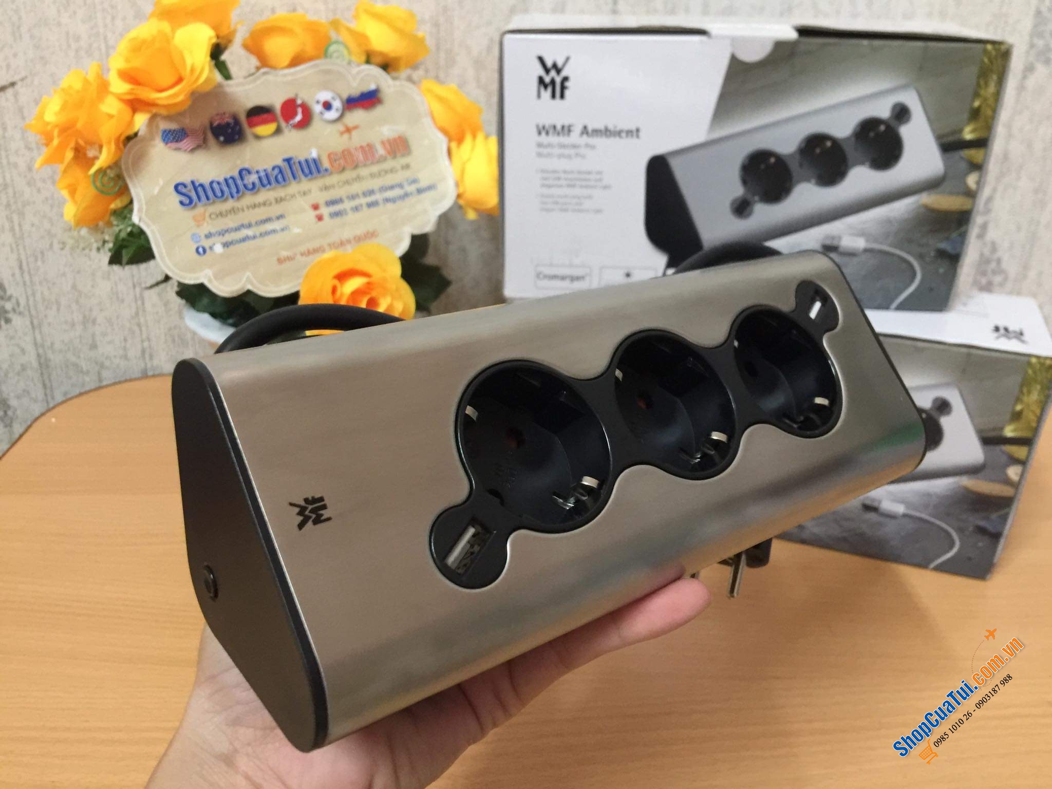 Ổ CẮM ĐIỆN - USB CÓ ĐÈN LED WMF.