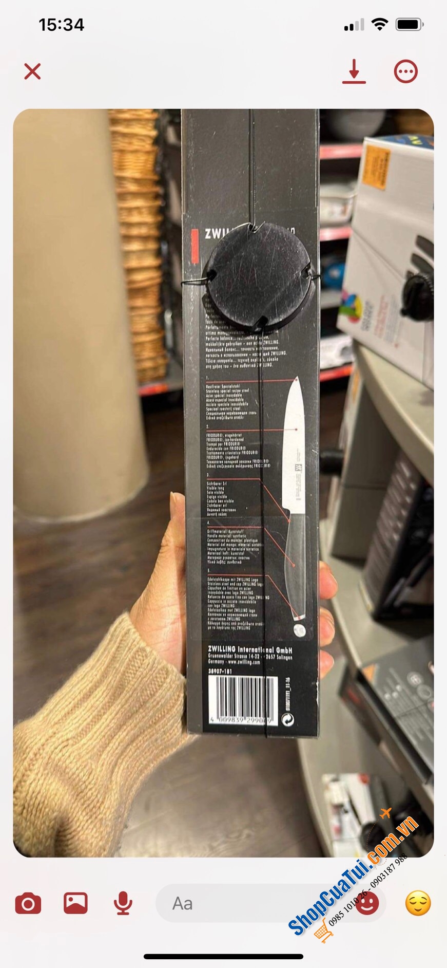 DAO THÁI THỊT RAU ZWILLING MOTION.